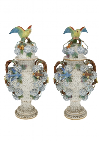 A pair of Meissen