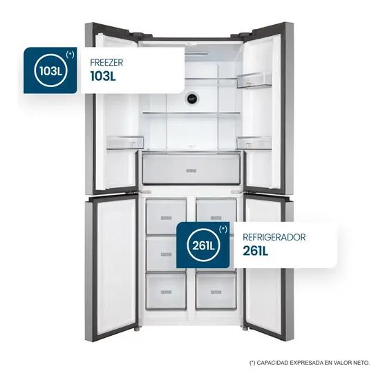 Heladera Side By Side No Frost Philco 364 L Nphsm364xti Plata