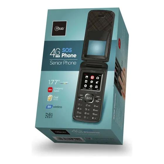 Telefono 4G Dual SIM Mlab Senior Phone Boton SOS Adulto Mayor 9312 Radio Linterna