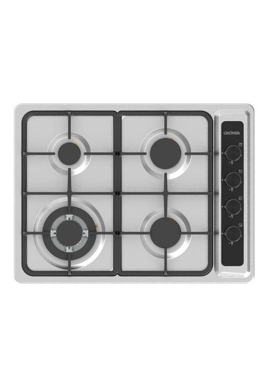 Encimera a Gas Gröner Inox XS 4Q
