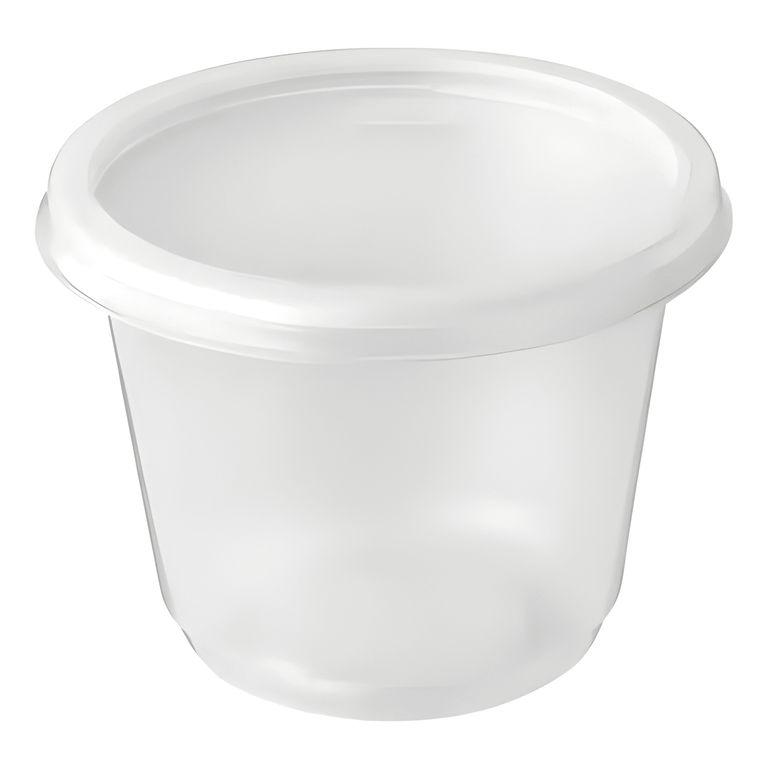 Envase plastico 8 oz con tapa apto microondas 25u