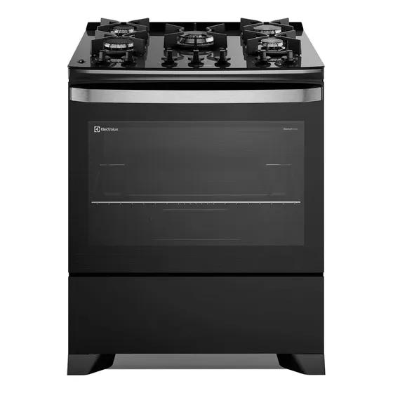 Cocina a Gas 5 Platos Parrillas Hierro Fundido F5EPB Negra