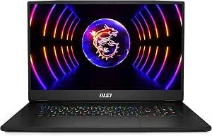 MSI Titan GT77 17.3" UHD 144Hz Mini LED: Intel Core i9-13980HX, RTX 4090, 128GB DDR5, 4TB NVMe SSD, Thunderbolt 4, USB-Tipo C, Cooler Boost Titan, Win 11 Pro: Core Black 13VI-042US