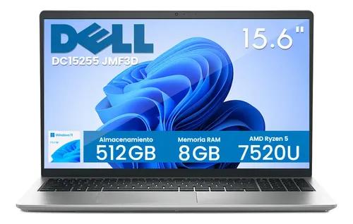 Laptop DELL 15 AMD Ryzen 5 7520U 8GB RAM 512GB SSD 15.6" Windows 11 Home Teclado en Español plateado