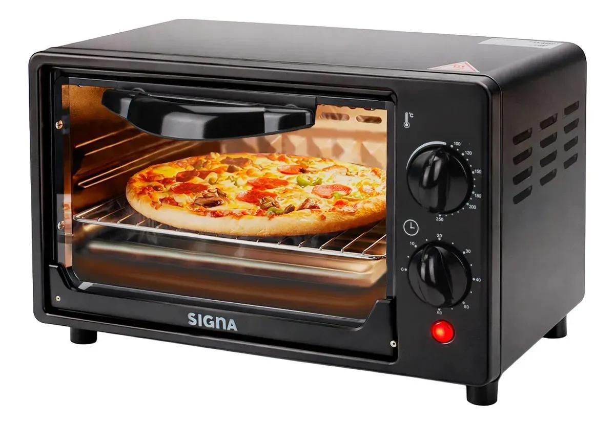 Horno Tostador Electrico De Mesa 7lt 110v Acero Inoxidable Multifuncional Negro