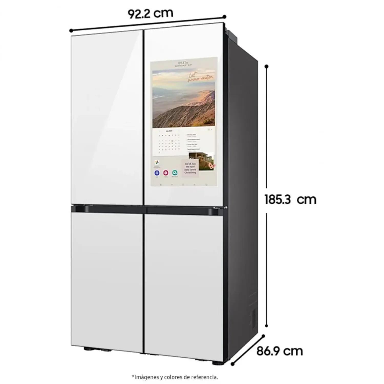 Nevecon Samsung French Door 809 lt Family Hub BESPOKE RF29DB995012CO | Pantalla 32 pulgadas | Inteligencia Artificial |Camara Reconocimiento de Alimentos