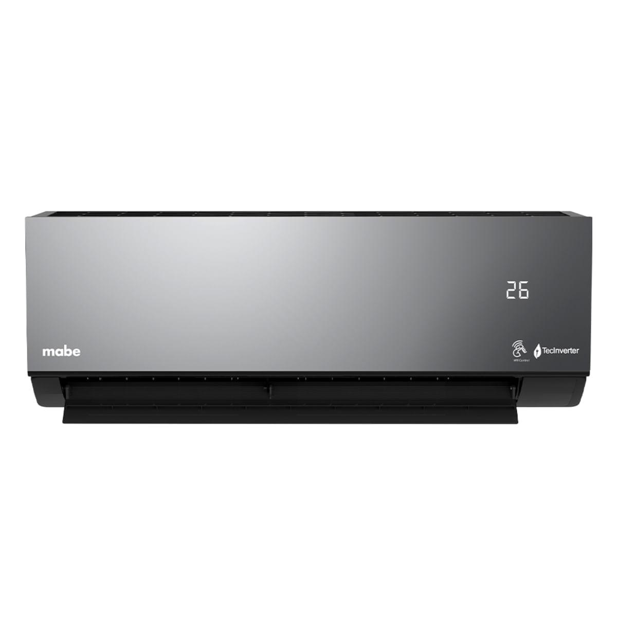 Aire Acondicionado Mini Split Inverter 12Btu 220v Tipo Espejo Negro