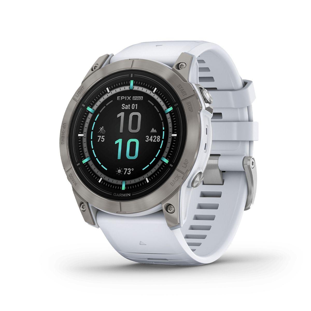 Reloj Epix Pro Gen2 Edicion Zafiro 51mm TitanioCorrea Blanca