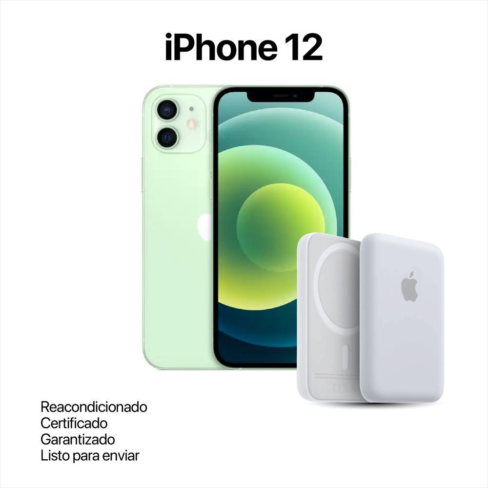 Celular Reacondicionado iPhone 12 128Gb Verde + Power Bank Nuevo