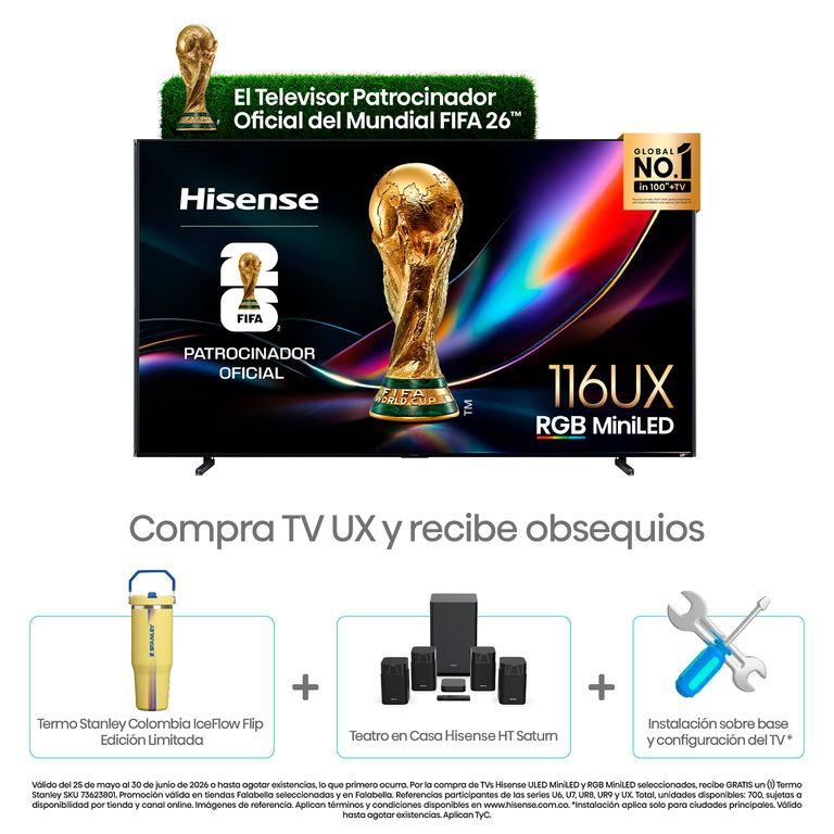 Televisor | 116 pulgadas LED 4K UHD (3840 x 2161) | 116UX