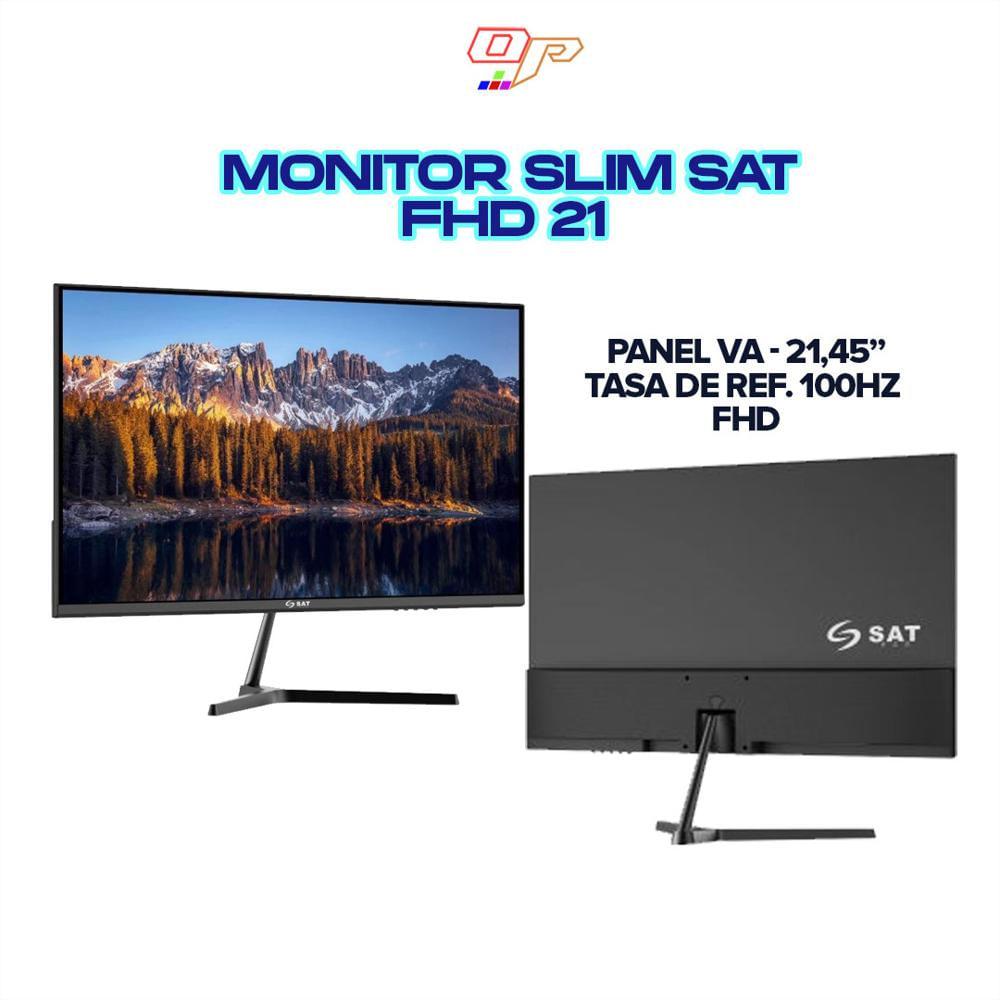 Monitor Slim Sat Fhd 21.45 pulgadas Panel Ips 100Hz Full Hd