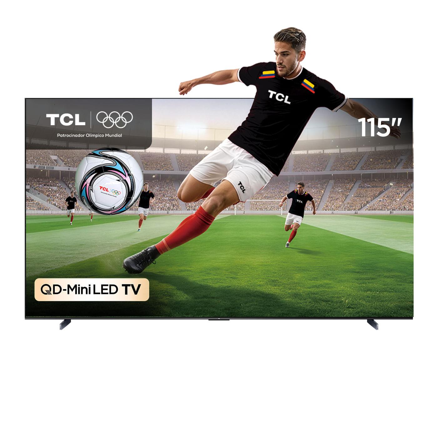 TV TCL 115" Pulgadas 292.1 cm 115C7K 4K-UHD QD-MINI LED Smart TV Google