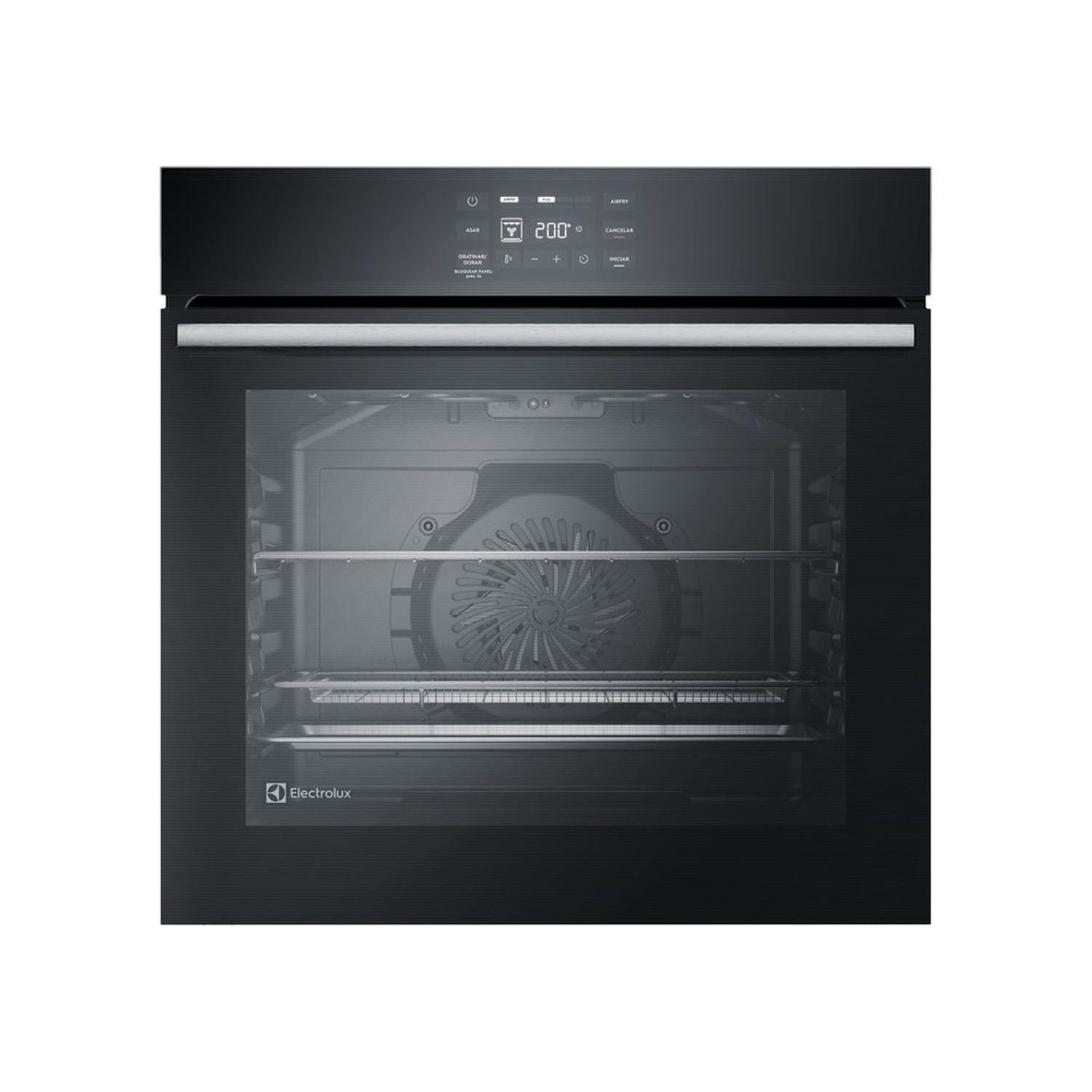 Horno de Empotrar Electrico Electrolux Conveccion y Funcion Freidora de Aire 80L Negro OE8EA