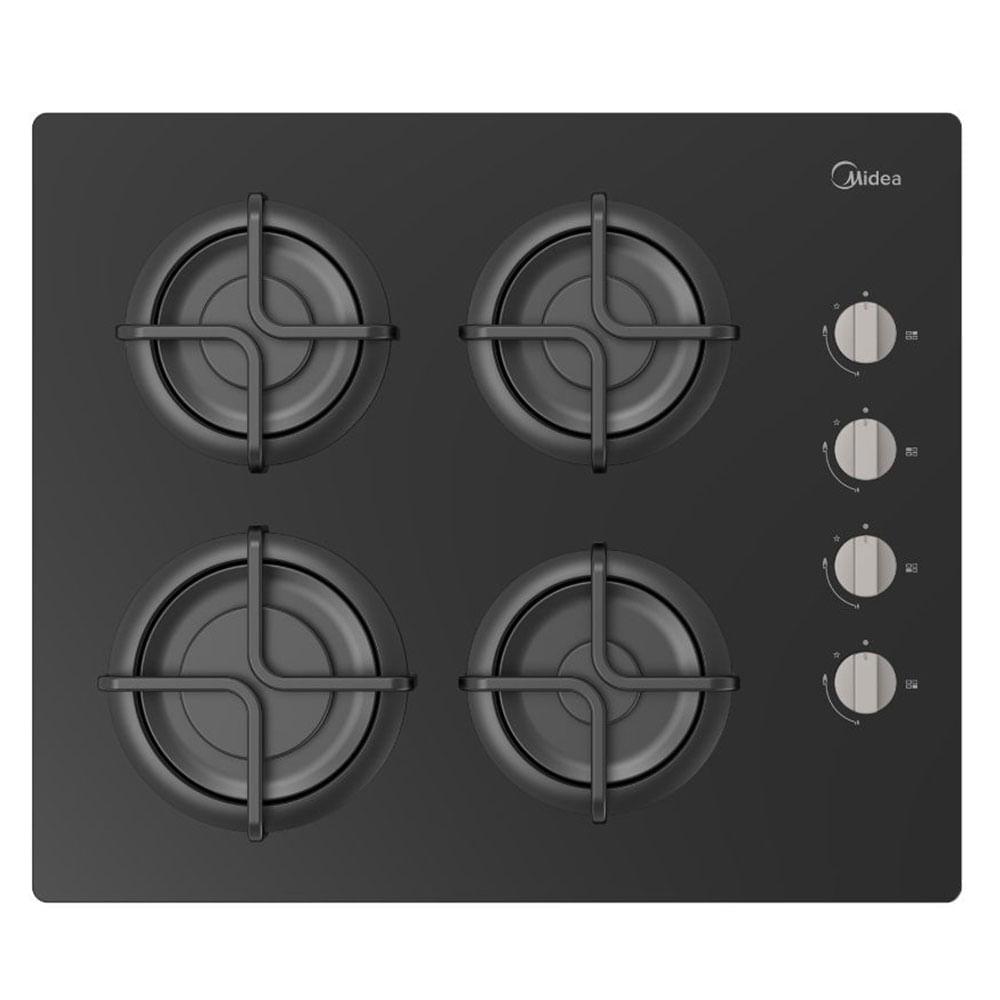 Estufa de empotrar Midea a gas licuado MTGB24S2GHG-CO negro