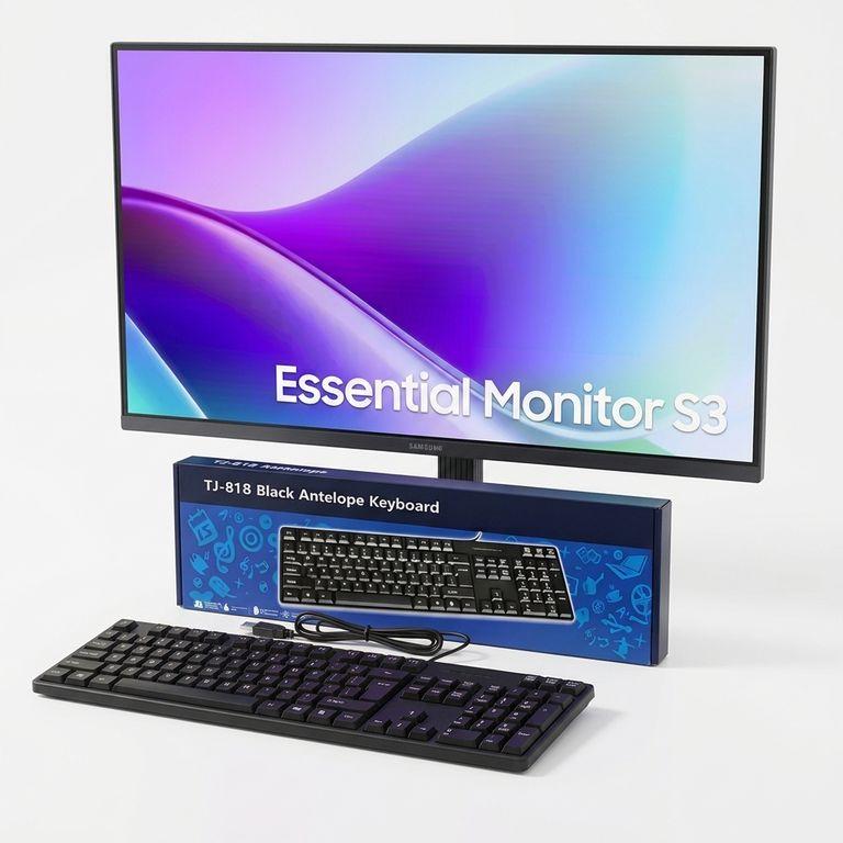 Kit Oficina samsung Monitor 27" LS27F320 + Teclado TJ818
