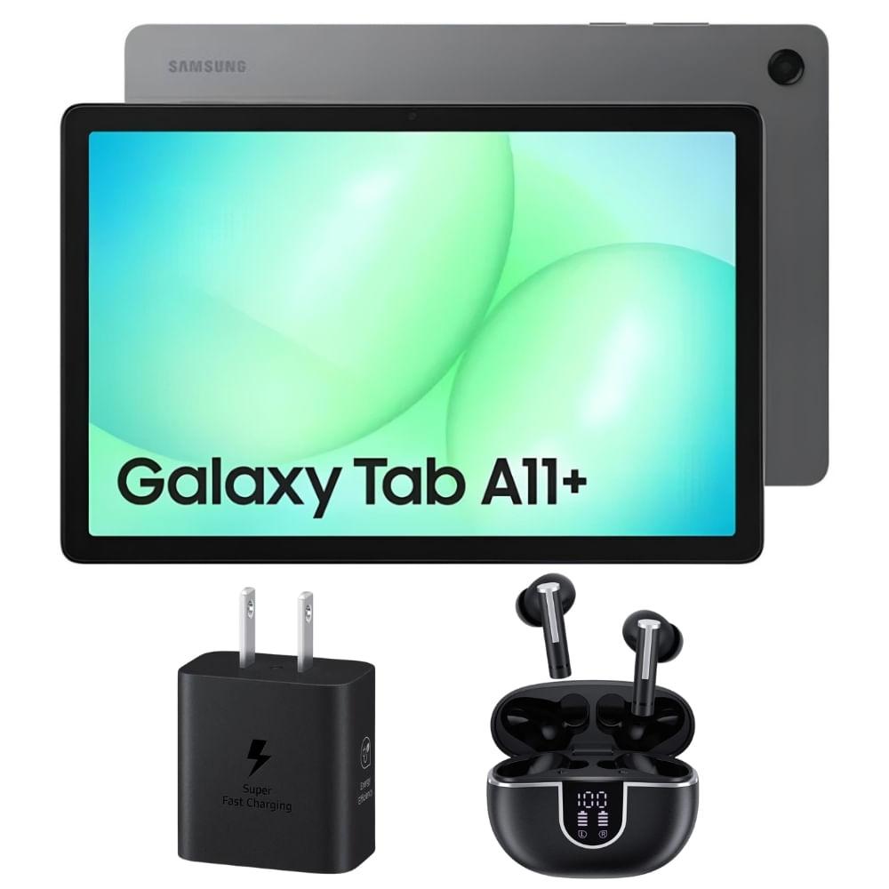 Tablet Galaxy Tab A11+ 11.0" 256GB/8GB + Audifonos Inalambricos X-KIM + Cargador 25W