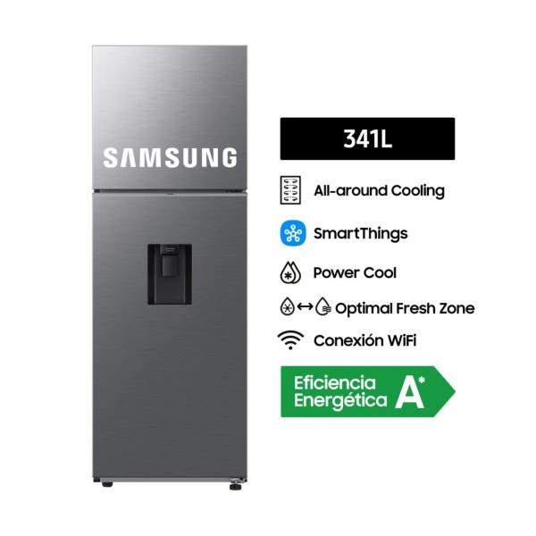 Refrigeradora Samsung 341lt Topmount Freezer Con Dispensador