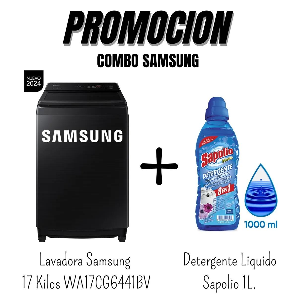 Lavadora Samsung Eco Bubble 17KG WA17CG6441BVPE Negro