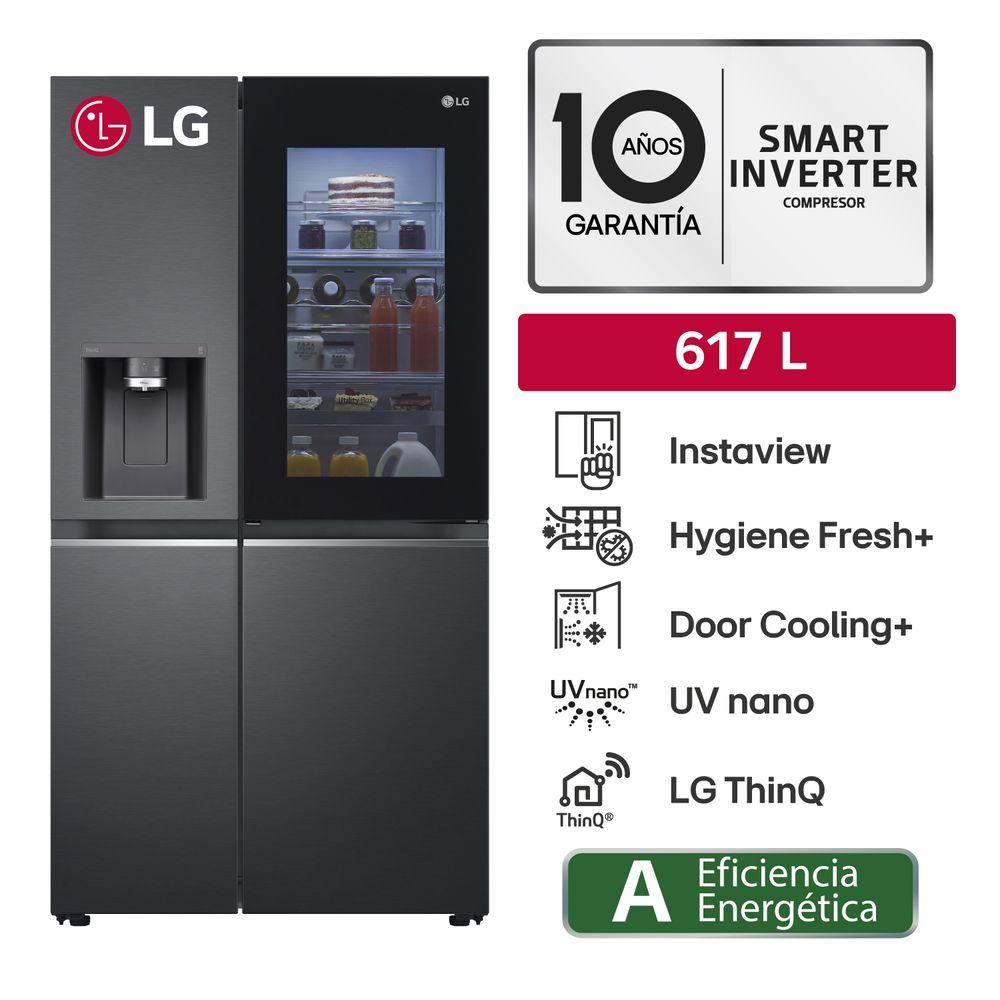 Refrigeradora LG Syde By Syde GS66SXT 617L Negro Mate