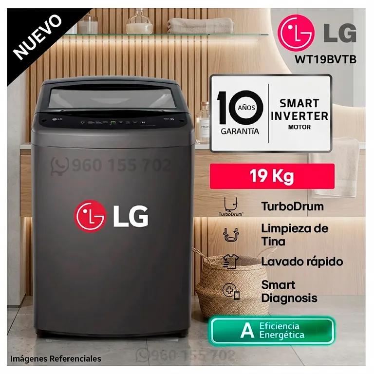 Lavadora Wt19bvtb 19 Kg Turbodrum Carga Superior Negro
