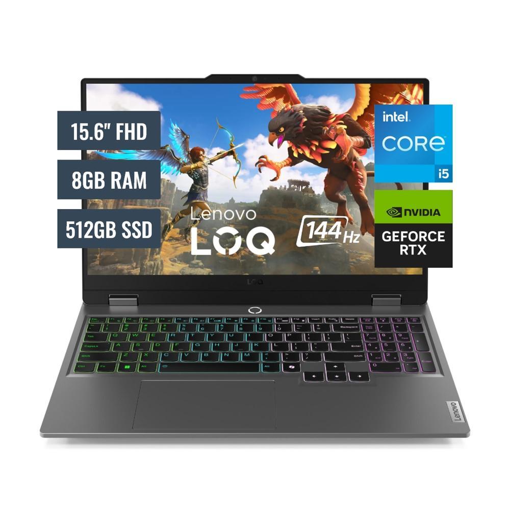 Laptop Lenovo LOQ 15IAX9 Intel Core i5-12450HX 8GB RAM 512GB SSD 15.6 " FHD RTX 3050-6GB 83GS006WLM