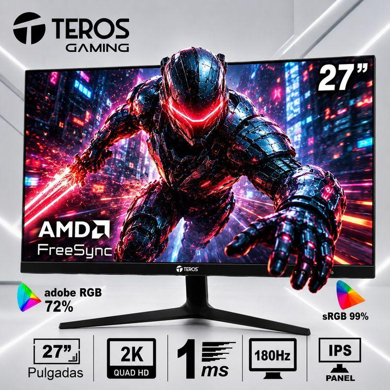 Monitor TE-2769G 27 Pulgadas QHD IPS 180 Hz 1ms HDMI DP Audio