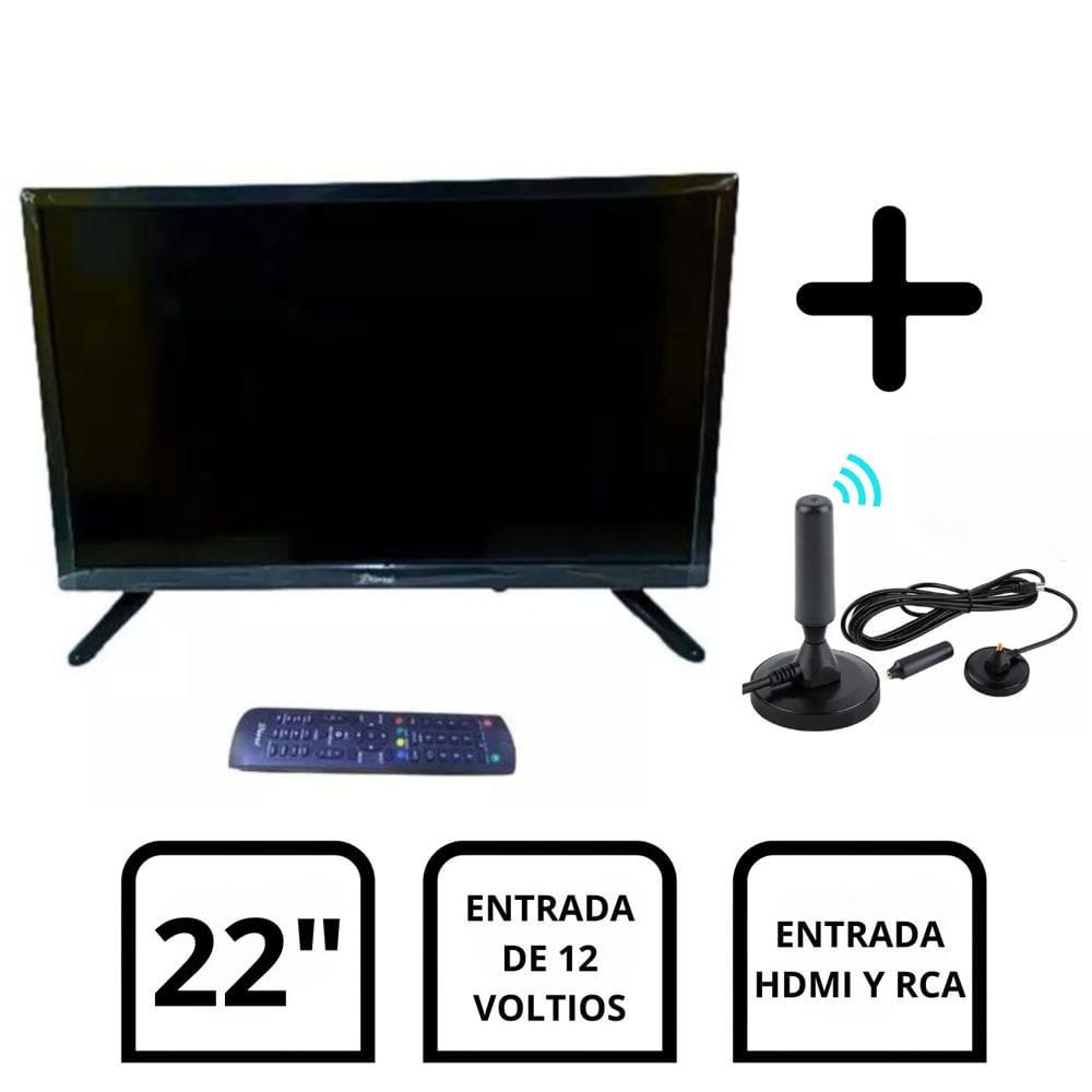 Televisor Diore DS22D basico 12 voltios + Antena Señal Digital HDTV-1