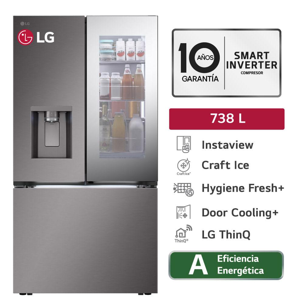 Refrigeradora French Door 738L InstaviewTM y Dual Craft IceTM