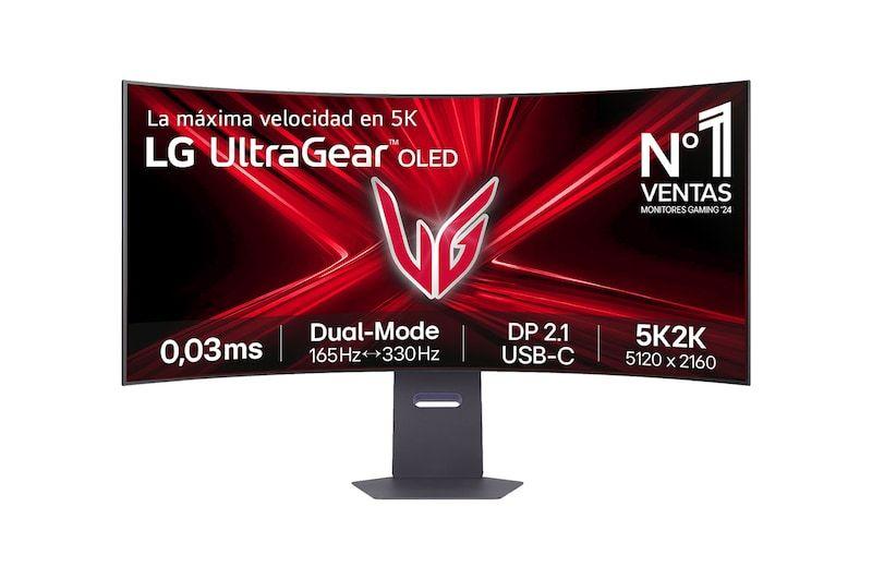 Monitor gaming LG UltraGear OLED 45'', 5K2K, Dual Mode (165330Hz), 0,03 ms