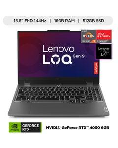 Laptop Gamer Lenovo LOQ de 15.6", AMD Ryzen 7 7435HS, NVIDIA GeForce RTX 4050, 16GB RAM, disco solido de 512GB, modelo 83JC00M8LM