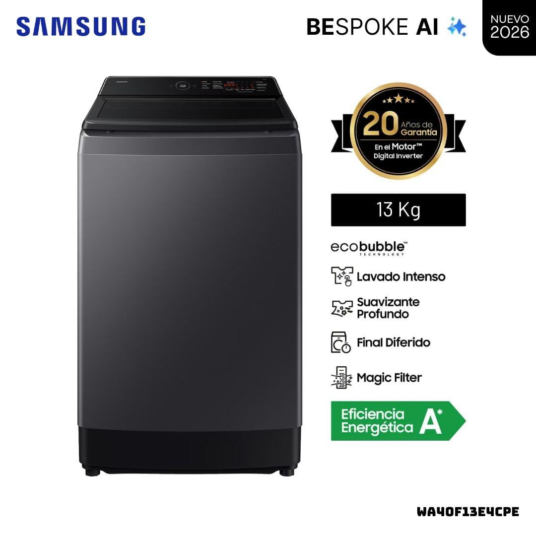 Lavadora EcoBubbleTM 13kg Gris grafito Jetblack 13 kg