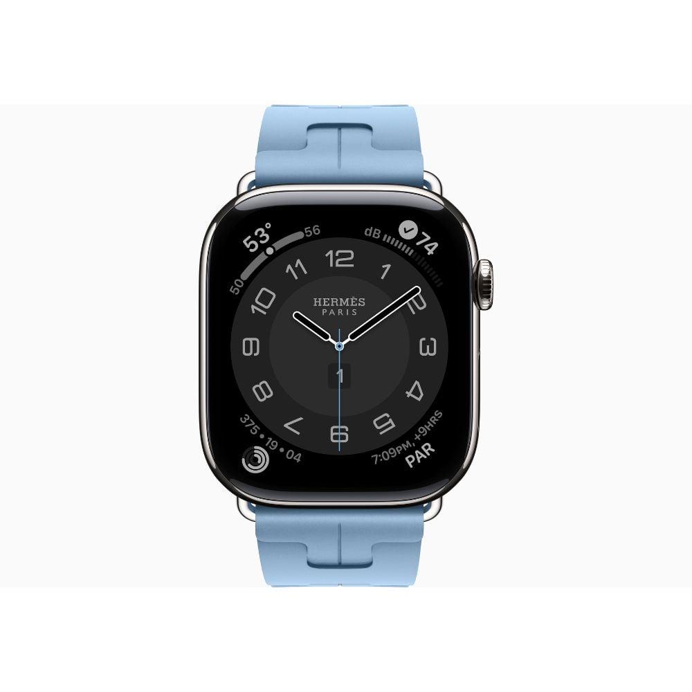 APPLE WATCH 46MM HERMES SERIES 11 KILIM - BLEU PASTEL