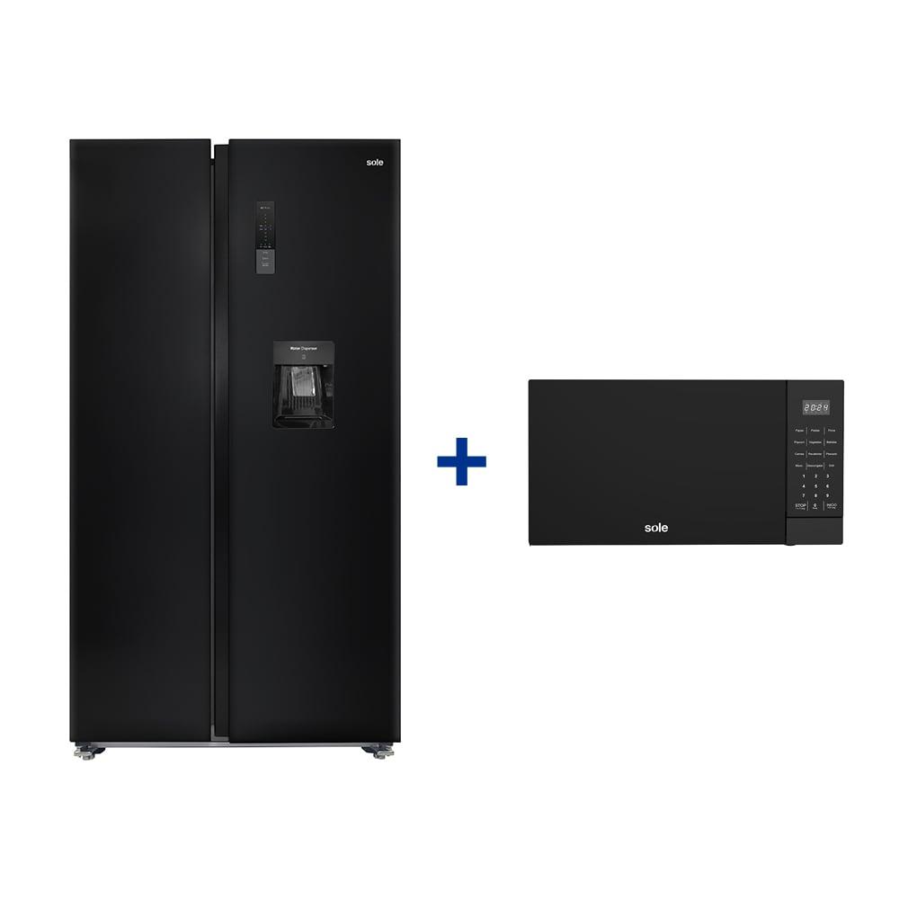 Combo Refrigeradora Montreal 525L + Microondas 3 En 1 Multifunciones 21L