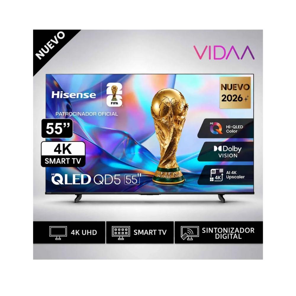 Televisor Hisense Smart TV 55" QLED 4K UHD 55QD5SV