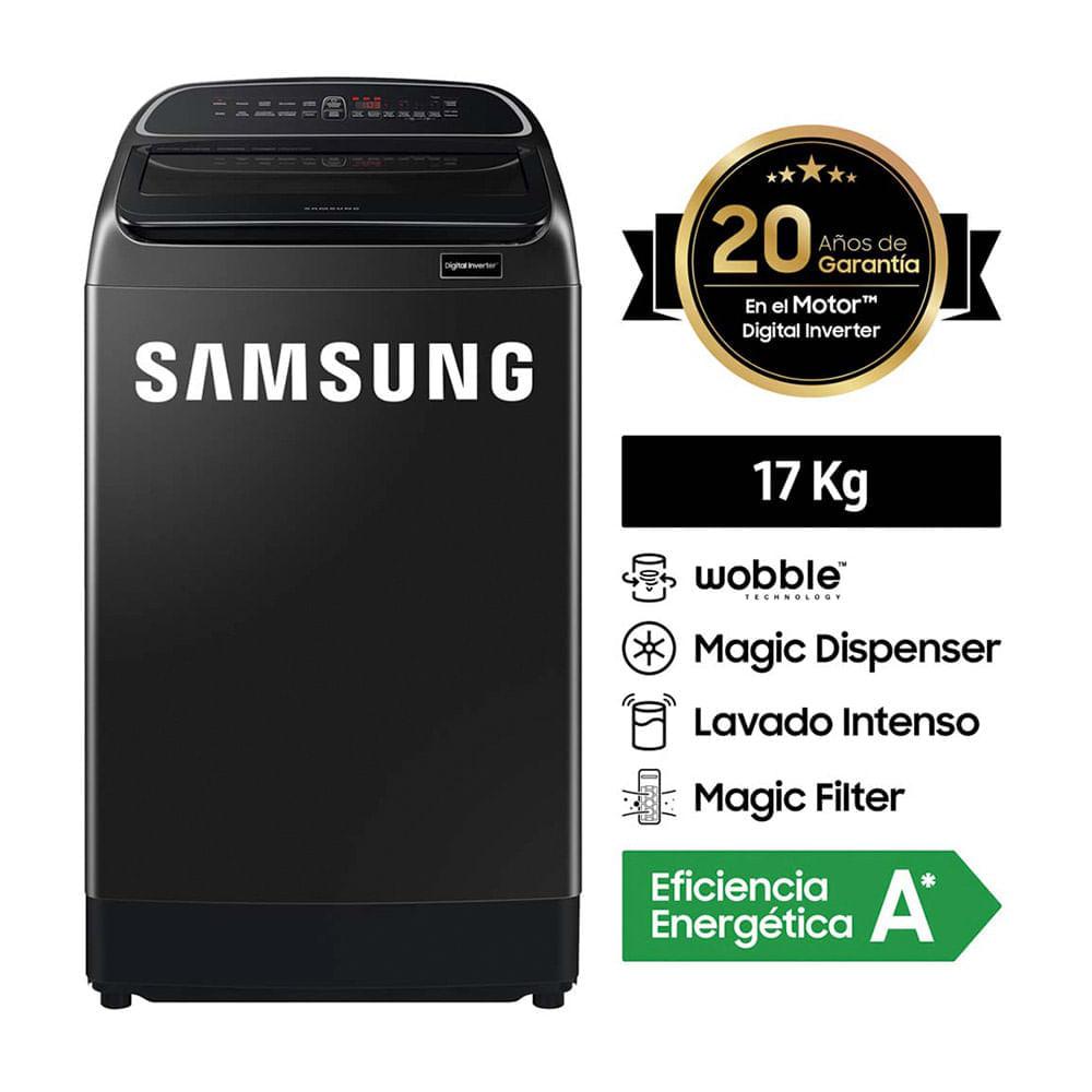 Invierte en Limpieza con Samsung WA17T6260BV La lavadora que te permitira ahorrar tiempo y esfuerzo
