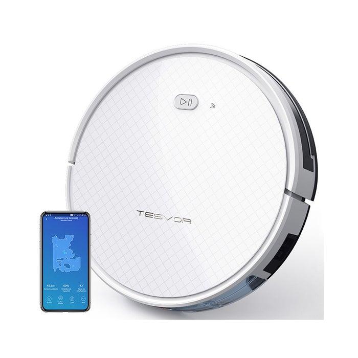 Aspiradora Robot Tesvor 1800W X 500 PRO Blanco
