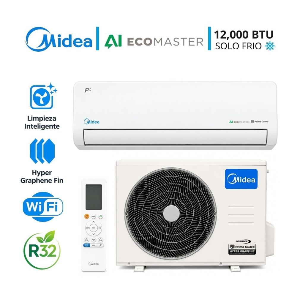 Aire Acondicionado MIDEA AI ECOMASTER SPLIT INVERTER 12000 BTU SOLO FRIO