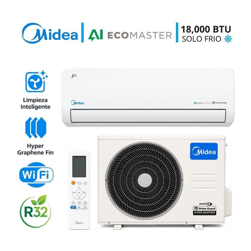 Aire Acondicionado MIDEA AI ECOMASTER SPLIT INVERTER 18000 BTU SOLO FRIO