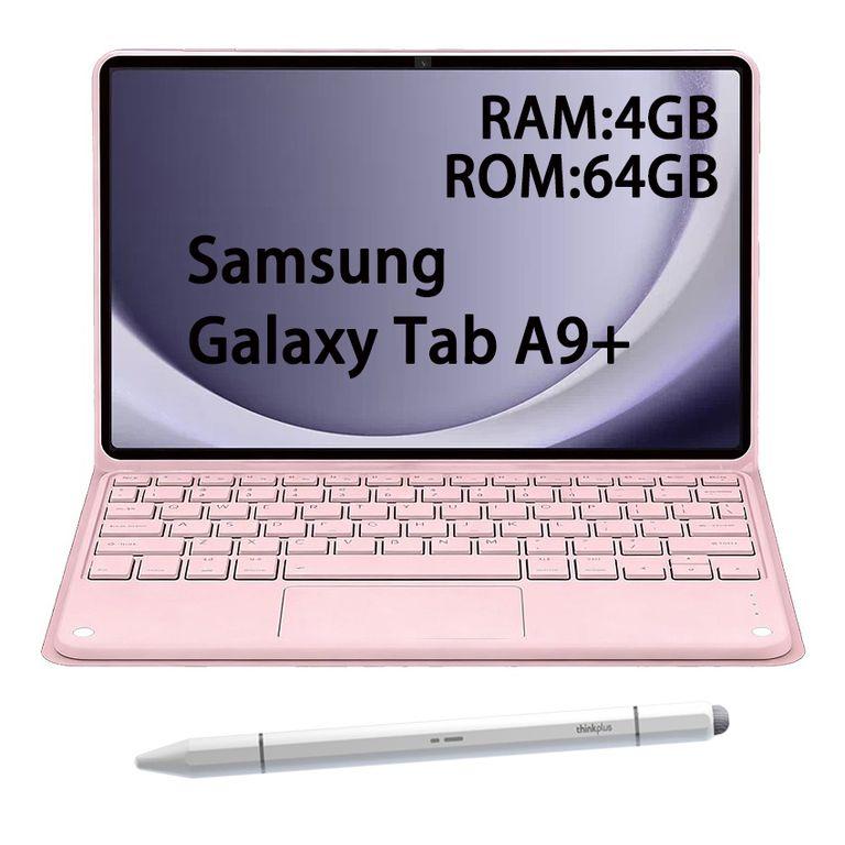 Tablet Galaxy Tab A9+ WIFI 4GB+64GB Gris+Teclado Rosa+Lapiz