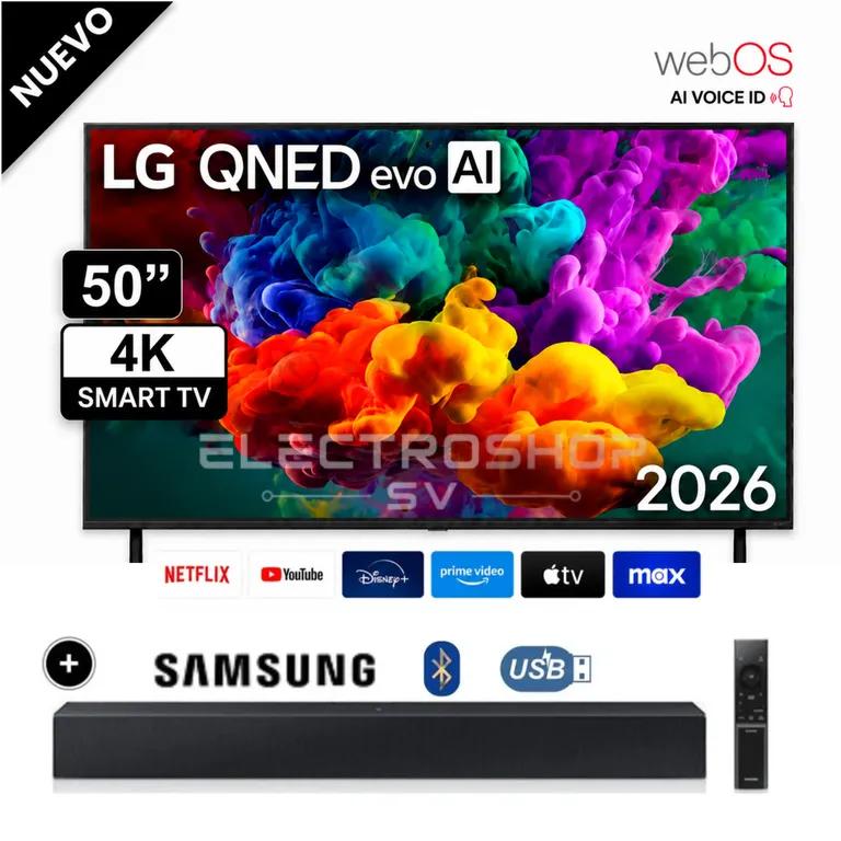 Televisor Smart TV LG 50'' QNED MiniLED UHD 4K 50QNED70BSA 2026 + Soundbar Samsung