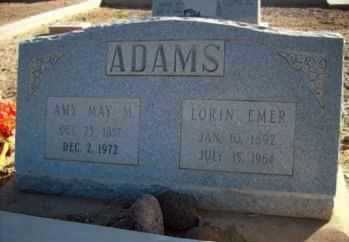ADAMS, LORIN EMER - Graham County, Arizona | LORIN EMER ADAMS - Arizona Gravestone Photos