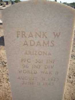 ADAMS, FRANK WILFORD - Graham County, Arizona | FRANK WILFORD ADAMS - Arizona Gravestone Photos