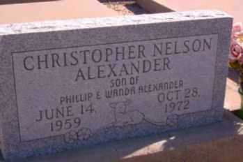ALEXANDER, CHRISTOPHER NELSON - Graham County, Arizona | CHRISTOPHER NELSON ALEXANDER - Arizona Gravestone Photos