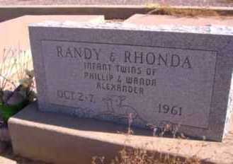 ALEXANDER, RANDY - Graham County, Arizona | RANDY ALEXANDER - Arizona Gravestone Photos