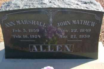 ALLEN, JOHN MATHEW JOHNSON - Graham County, Arizona | JOHN MATHEW JOHNSON ALLEN - Arizona Gravestone Photos