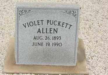 ALLEN, VIOLET ARELIA PUCKETT - Graham County, Arizona | VIOLET ARELIA PUCKETT ALLEN - Arizona Gravestone Photos