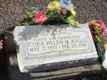 ANGLE, CORA HELEN M - Graham County, Arizona | CORA HELEN M ANGLE - Arizona Gravestone Photos