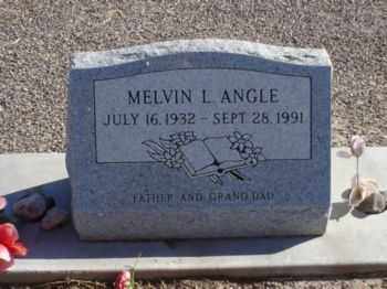 ANGLE, MELVIN LAVERNE - Graham County, Arizona | MELVIN LAVERNE ANGLE - Arizona Gravestone Photos