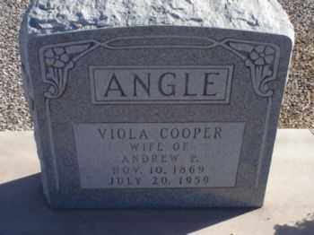 COOPER ANGLE, VIOLA - Graham County, Arizona | VIOLA COOPER ANGLE - Arizona Gravestone Photos