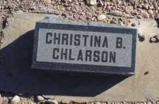 CHLARSON, HANNAH CHRISTINA - Graham County, Arizona | HANNAH CHRISTINA CHLARSON - Arizona Gravestone Photos